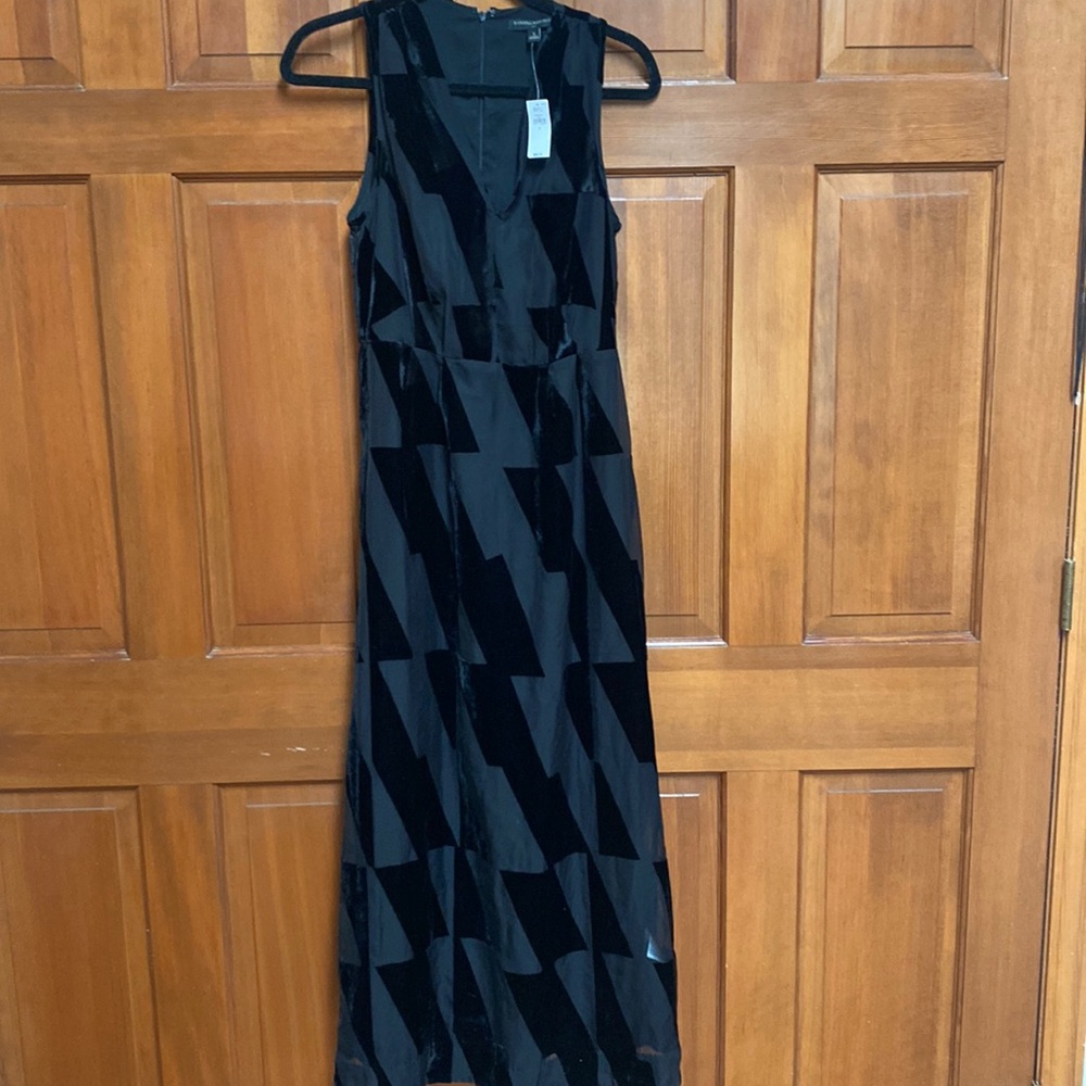 Banana republic maxi velvet dress
